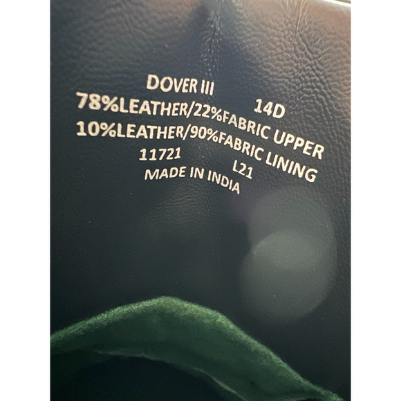 Polo Ralph Lauren Dover III Black Leather Lace Up Buckle Boots Men’s Size 14D - Picture 3 of 16